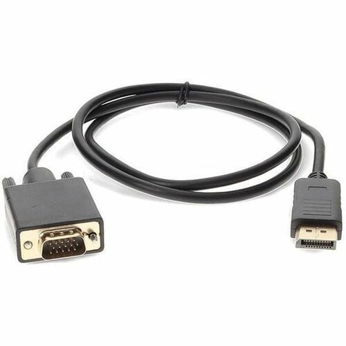 AddOn 3ft (1M) Displayport to VGA Black Adapter