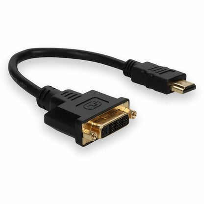 AddOn HDMI to DVI-D Adapter Cable - M/F - 8\" (203.20 mm) DVI/HDMI Video Cable for Video D
