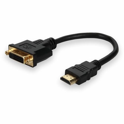 AddOn HDMI to DVI-D Adapter Cable - M/F - 8\" (203.20 mm) DVI/HDMI Video Cable for Video D