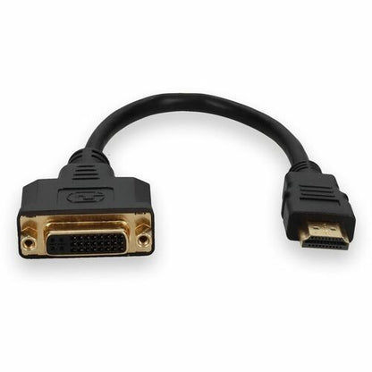 AddOn HDMI to DVI-D Adapter Cable - M/F - 8\" (203.20 mm) DVI/HDMI Video Cable for Video D