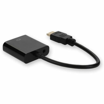 AddOn HDMI to VGA Converter with Audio White - M/F - 8\" (203.20 mm) HDMI/Mini-phone/VGA A
