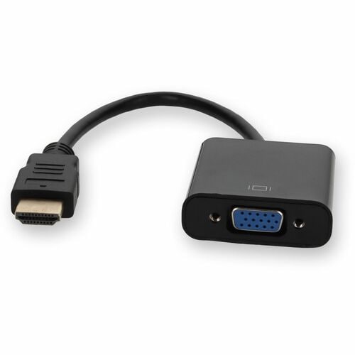 AddOn HDMI to VGA Converter with Audio White - M/F - 8\" (203.20 mm) HDMI/Mini-phone/VGA A