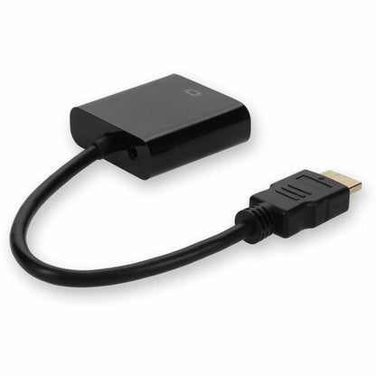 AddOn HDMI to VGA Converter with Audio White - M/F - 8\" (203.20 mm) HDMI/Mini-phone/VGA A