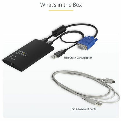 KVM CONSOLE TO LAPTOP USB 2.0 PORTABLE CRASH CART ADAPTER