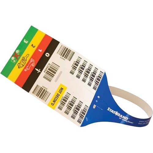 BRACELET/ÉTIQUETTE POUR ANIMAUX DE COMPAGNIE 1,25 X 19,5 PO STATBAND EMS ADULTE SÉRIE 250 ÉTIQUETTES