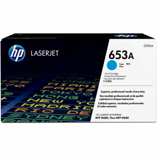 Cartouche de toner laser d'origine HP 653A (CF321A) - Paquet unitaire