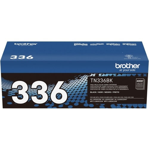 Cartouche de toner d'origine Brother TN336BK - Laser - Haut rendement