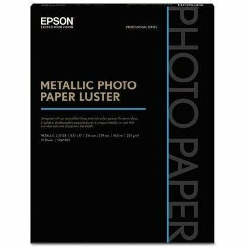 8.5X11 LUSTER METALLIC PHOTO PAPER
