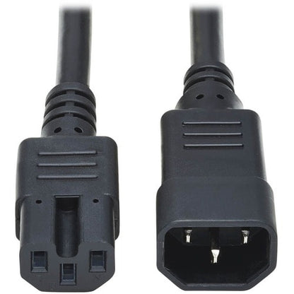 Cable de alimentación para computadora Tripp Lite de 2 pies, C14 a C15, resistente, 16 A, 14 AWG, 2 pies