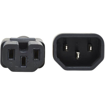 Cable de alimentación para computadora Tripp Lite de 2 pies, C14 a C15, resistente, 16 A, 14 AWG, 2 pies