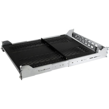 Estante deslizante ventilado para rack StarTech.com 2U con brazo para administración de cables y 27
