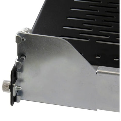 Estante deslizante ventilado para rack StarTech.com 2U con brazo para administración de cables y 27