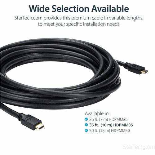 Câble HDMI plénum mural StarTech.com de 10,7 m
