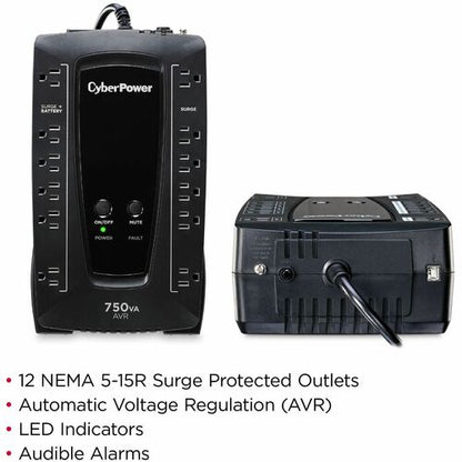 Onduleur compact CyberPower AVR AVRG750U 750 VA - Compact -