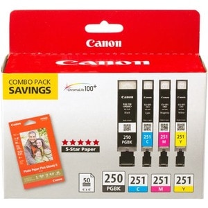 PAQUETE CLUB DE TINTAS PGI-250 BLK/CLI-251 CMY SIN DEVOLUCIONES