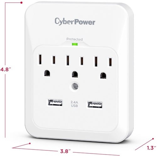 Cyber Power CyberPower CSP300WUR1 Professional 3-Outlets Surge with 60