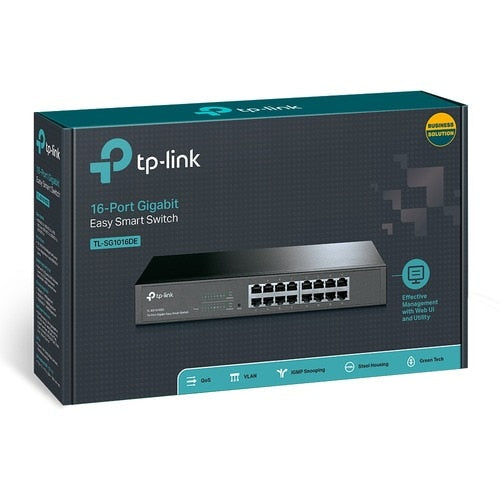 SG1016DE CONMUTADOR INTELIGENTE FÁCIL DE 16 PUERTOS GIGABIT