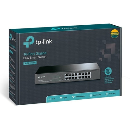 SG1016DE CONMUTADOR INTELIGENTE FÁCIL DE 16 PUERTOS GIGABIT