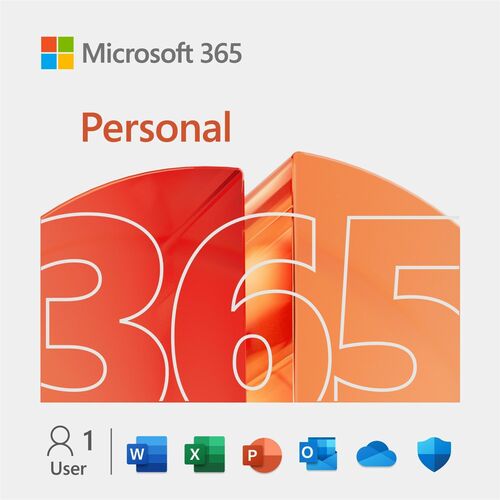 Microsoft Office 365 Personal - Subscription License - 1 PC/Mac, 1 Person - 12 M