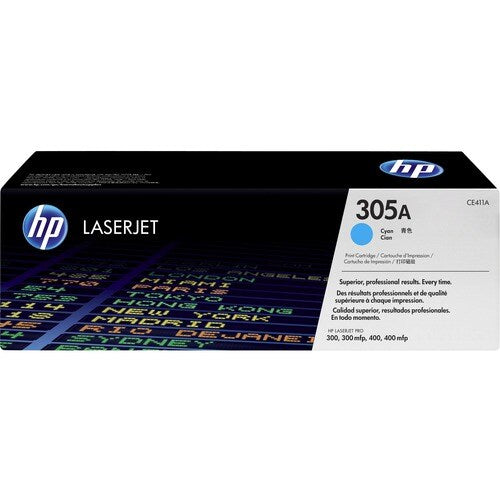 Cartucho de tóner láser original HP 305A - Paquete cian - 2600 Pa