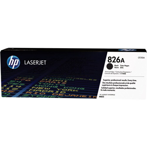 Cartouche de toner laser HP 826A d'origine - Noir - 1 paquet - 29