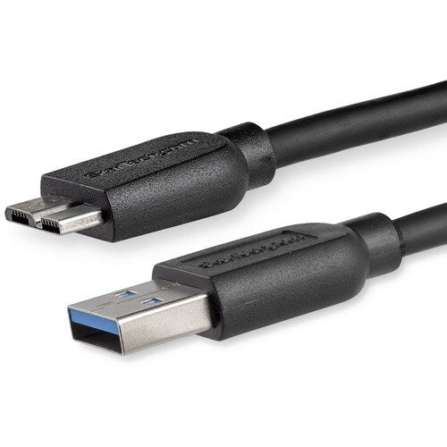 StarTech.com 2m (6ft) Slim SuperSpeed USB 3.0 (5Gbps) A to Micro B Cable - M/M -