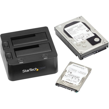 StarTech.com Dual-Bay USB 3.0 to SATA Hard Drive Docking Station, 2.5/