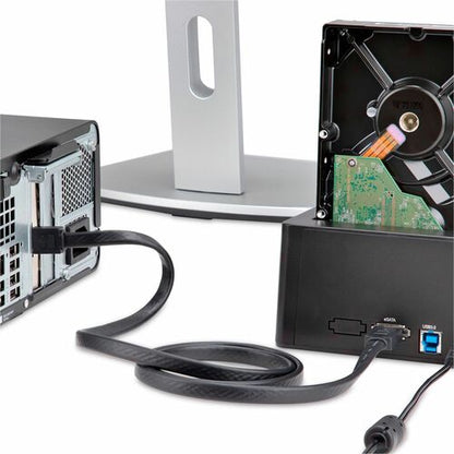 Base duplicadora de discos duros SSD y eSATA USB 3.0 de 2,5" y 3,5" SATA de 6 GB/s