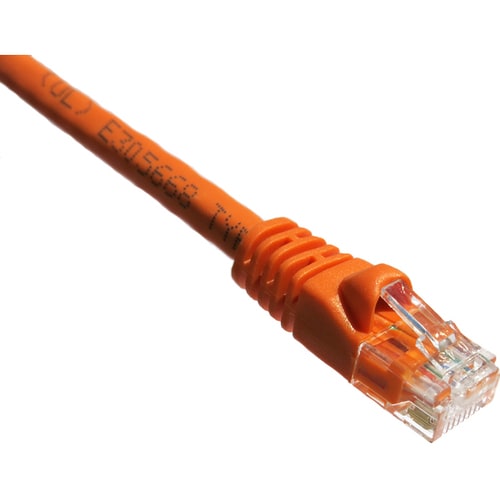 Câble de raccordement Axiom Memory Axiom 50 pieds CAT5E 350 MHz avec gaine moulée (orange)