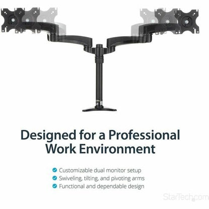 StarTech.com Desk Mount Dual Monitor Arm, Dual Art
