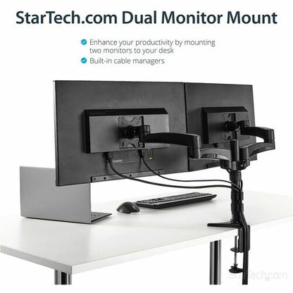 StarTech.com Desk Mount Dual Monitor Arm, Dual Art