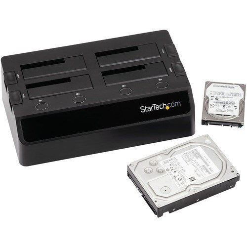 Base de disco duro/SSD SATA USB 3.0 de 4 bahías