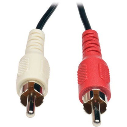Tripp Lite Câble répartiteur audio mini stéréo vers 2 RCA en Y 6 pouces 3,5 mm 2xM/F 6\" - 6\" (152,40 m)
