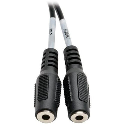 Tripp Lite 6in Audio Splitter 2x3 Position to 4-Position 3.5mm 6\" - 6\" (152.40 mm) Mini-
