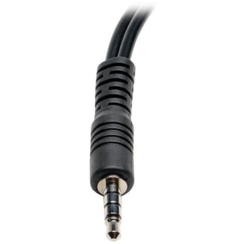Tripp Lite 6in Audio Splitter 2x3 Position to 4-Position 3.5mm 6\" - 6\" (152.40 mm) Mini-