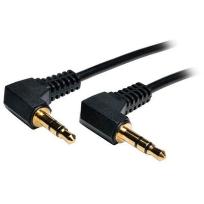 Tripp Lite 1ft Mini Stereo Audio Cable with Two Right Angle plugs 3.5mm M/M 1'