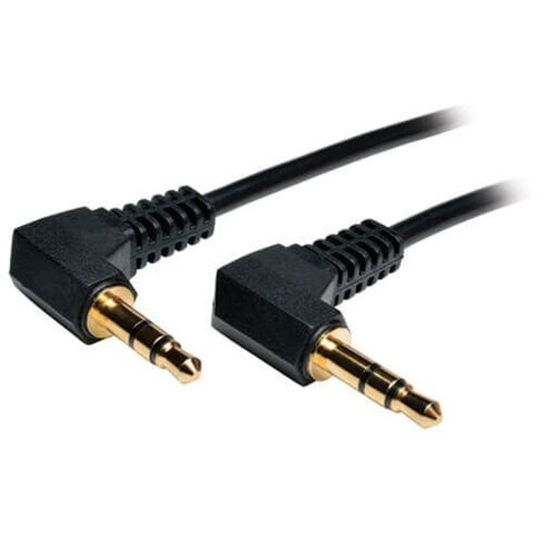 Tripp Lite 1ft Mini Stereo Audio Cable with Two Right Angle plugs 3.5mm M/M 1'
