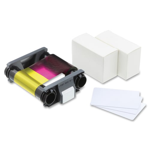 Kit ruban/carte Evolis - Sublimation - 100 cartes - YMCKO - 1 pièce