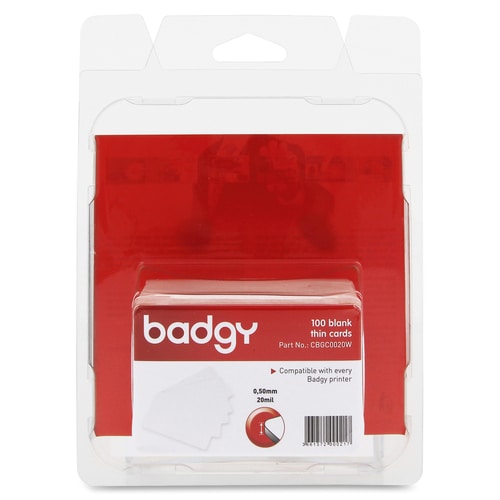 Cartes fines BADGY 20 MIL 20 MIL - 0,50 MM - 100 cartes