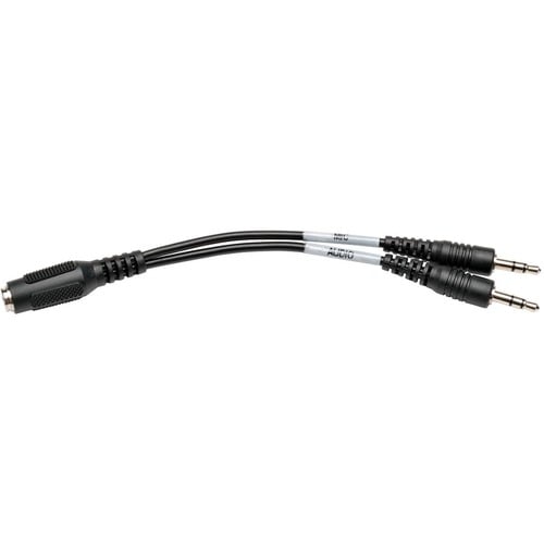 Tripp Lite 6in 4-Position Female to 3x2-Position Male Audio Headset Splitter Adapter 3.5mm