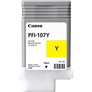 Cartucho de tinta de inyección original Canon PFI-107Y - Paquete amarillo -