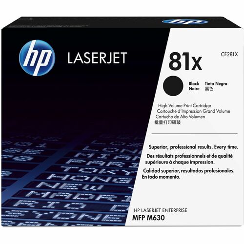 Cartucho de tóner láser original de alto rendimiento HP 81X (CF281X) -