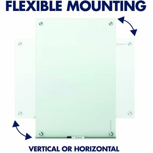 3X2 GLASS WHITE DRY ERASE BOARD