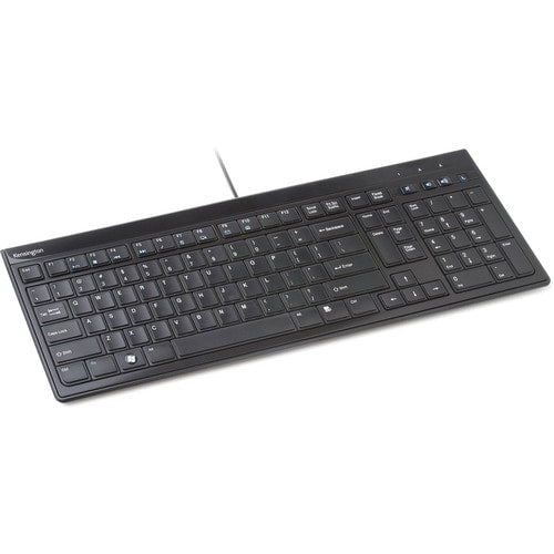 Clavier filaire Kensington Slim Type - Connectivité par câble - Interface USB