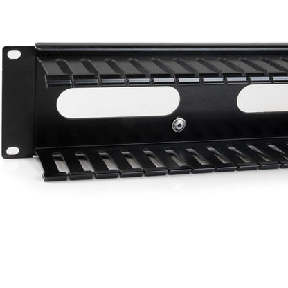 2U COVERED CABLE DUCT HORIZONTAL CABLE ORGANIZER