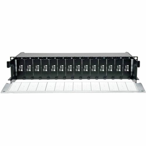 Panneau de boîtier fibre optique haute densité Tripp Lite pour montage en rack 14 cassettes 2URM - 2U Hi