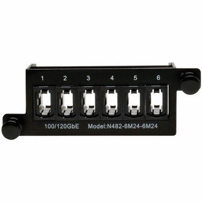 Casete de paso de 100 Gb/120 Gb de Tripp Lite (x6) Acoplador MTP/MPO de 24 fibras - 6 x