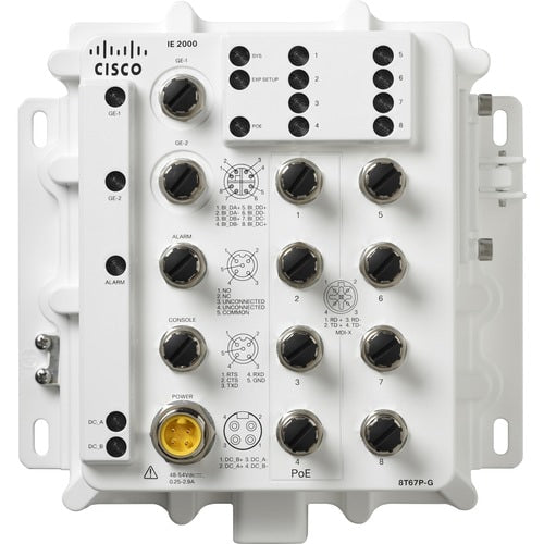 IE 2000 IP67 8X10/100 POE 2XGE WITH 1588  NAT