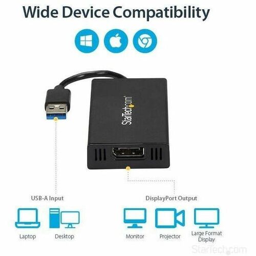 Adaptador USB 3.0 a DisplayPort de StarTech.com, 4K 30