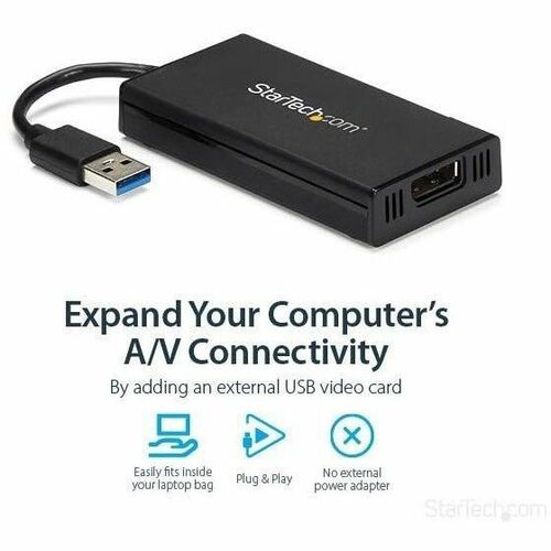 Adaptador USB 3.0 a DisplayPort de StarTech.com, 4K 30